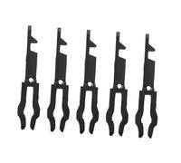 FIXOSHEE Fire Safety Emergency Glass Break Reset Keys 5pcs Black Fire Exit Access Control Switch Button Replacement for Stop Switch Box