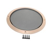 FIXOSHEE Fit Automotive Speaker Protection Grill Metal Mesh Cover Gold Decorative Woofer Guard Diy-friendly Audio System Trim for Car and Truck Door Panels