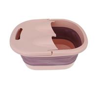 FIXOSHEE Foldable Foot Basin Portable Foot Soak Tub for Home Use Pink Boys and Girls Massage Points Relaxing Soaking Basin for Family Pedicure