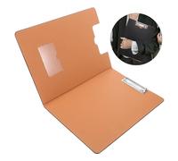 FIXOSHEE Foldable PU Clipboard for Nurses and Doctors Lightweight Nursing Clipboards with Secure Clip Mechanism Smooth Writing Surface Portable Office and School Folder for Notes and