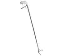 FIXOSHEE Folding Stainless Steel Snake Grabber Clamp with Lock, 1.2m Non-slip Snake Catcher Tool for Reptile Handling and Garden Use