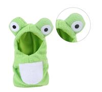 FIXOSHEE Funny Frog Costume for Birds Lightweight Parrot Clothes Pigeon Diaper Suit Soft Cotton Fabric with Adjustable Strap for Halloween Party Festival Dress Random Color