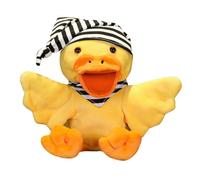 FIXOSHEE Funny Yellow Duck Cartoon Hand Puppet for Bedtime Storytelling Soft Animal Doll with Interactive Parent Imaginative Play and Art Performance