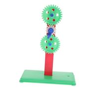 FIXOSHEE Gear Assembly Experimental Kit with Bracket Teaching Apparatus for Physics Mechanics Removable Toothed Wheels for Classroom Science Experiments and Practical Skills Random Color