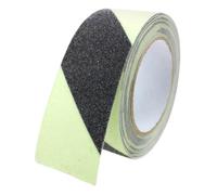 FIXOSHEE Glow in Dark Slip Tape Self Luminous Reflective Grip Strip for Stairs Safety Warning Outdoor Indoor Direction Indication with Strong Adhesive