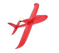 FIXOSHEE Glowing Electric Airplane with LED Lights Lightweight Safe Foam Aircraft for Indoor Outdoor Flying Plaything