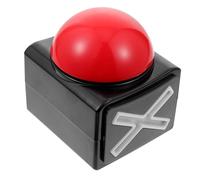 FIXOSHEE Glowing Game Answer Buzzer with Light and Sound Compact Electronic Quiz Competition Button Responder Portable Plastic Key for Family Board Games and Classroom Use Loud Attention