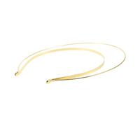 FIXOSHEE Gold Metal Crown Headband Double-layer Radiant Circle Hair Hoop Bridal Headpiece Diy Tiara Base for Wedding Halloween Costume Party Accessories