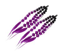 FIXOSHEE Gradient Bubble Braid Ponytail Hair Extension with Tie for Lightweight Long Braided Wig for Festivals Parties and Daily Wear Quick Stylish Colored Hair Accessory