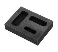 FIXOSHEE Graphite Ingot Mold for Metal Casting Jewelry Making High Purity Graphite Mold with Oil Groove Minimizing Porosity Enhancing Surface Finish