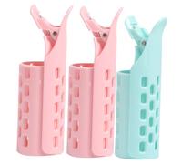 FIXOSHEE Hair Rollers Curlers Hair Bang Rollers 3Pcs 10X3.2X3.2Cm Heatless Self-Grip Styling Tools