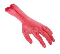FIXOSHEE Halloween Fake Severed Hand Model Realistic Bloody Left Hand Decoration for Haunted House Party Lightweight Prank Prop for Scary Halloween Atmosphere