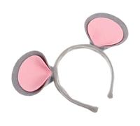 FIXOSHEE Halloween Mouse Ears Headband for Adults and Pets Nonwoven Grey Felt Animal Costume Accessory Quick and Easy to Wear Party Hairband for Cosplay Birthday Halloween Pet Exhibitions