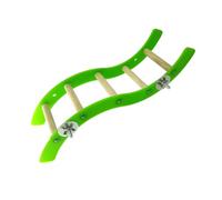 FIXOSHEE Hamster Ladder and Parrot Climbing Ladder Acrylic Mini Wavy Shape Pet Playing Toy for Small Birds and Squirrels in Cage