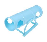FIXOSHEE Hamster Seesaw Tunnel Plastic Small Pet Tunnel Interactive Exercise for Hamsters and Small Animals Blue