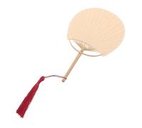 FIXOSHEE Handheld Mini Bamboo Fan Lightweight Sustainable Crafting DIY Painting Calligraphy Portable Artistic Chinese Style for Dance Party Decor
