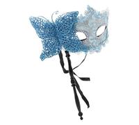 FIXOSHEE Handheld Venetian with Stick Reusable Dragon Pattern Wing Motif for Mardi Gras Prom Christmas Costume Parties Easy to Clean Decorative Accessory