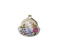 FIXOSHEE Handmade Embroidery Coin Purse Starter Kit for Beginners with DIY Bird Pattern Includes Wool Needle and Accessories Embroidery Tool for Women and Crafting