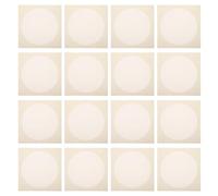 FIXOSHEE Handmade Round Xuan Paper 33X33Cm 20Pcs Pack, Traditional Calligraphy Rice Paper for Painting and Writing, White Inner with Natural Outer Texture, Suitable for Chinese Brush Art