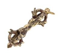 FIXOSHEE Handmade Tibetan Copper Vajra Pendant Necklace Charm Hanging Ornament Spiritual Buddhist Jewelry Gift for Men Women Daily Wear