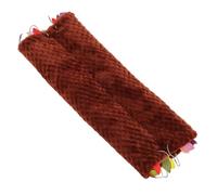 FIXOSHEE Hanging Hamster Tunnel Double-layer Warm Sleep Bag for Sugar Glider Ferret Guinea Pig Small Animal Cage Bed Coffee Color