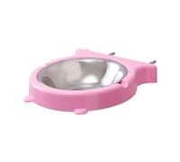 FIXOSHEE Hanging Stainless Steel Pet Food Bowl Large Mixed Colors Smooth Edge Dog Feeding and Water Bowl for Cage Mount Easy Installation Practical Storage