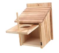 FIXOSHEE Hanging Wooden Bird House Breeding Box for Outdoor Nesting Birds Durable Decorative Pet Art Adornment Garden Ornament