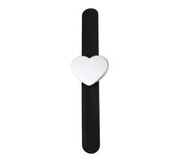 FIXOSHEE Heart Shape Silicone Slap Bracelet Wrist Band with Strong Magnets Lightweight Hand Decoration for Sewing Needle Holding Events Summer Concerts Suitable for Men and Women