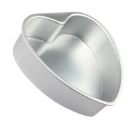 FIXOSHEE Heart Shaped Removable Bottom Cake Mold Baking Tool for Kitchen Desserts Non Stick Heart Biscuit Pan Easy to Clean Household Baking Tray for Cakes Mousses and Pastries
