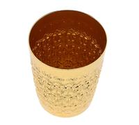 FIXOSHEE Heat Retaining Thai Style Metal Mug Non Spill Portable Drinking Cup for Milk Juice Beer Lightweight Metal Mugs for Camping Hiking Wedding Celebration Everyday Use