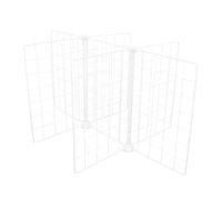FIXOSHEE Heavy-duty Iron Freezer Divider Shelf with Mesh Partition Organizer Rack for Chest Freezers and Refrigerators Kitchen Storage Separator for Food Containers and Pantry Management