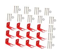 FIXOSHEE Heavy Duty Metal Fire Extinguisher Wall Mount Bracket with Screws Red Space Saving Extinguisher Holder for Home Kitchen Classroom Compatible with Various Wall Types