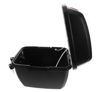 FIXOSHEE Heavy Duty Motorcycle Rear Storage Trunk Multifunctional Tool and Accessory Organizer for Motorbike Easy to Install Rear Boot Storage Case in Matte Black