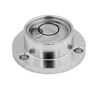 FIXOSHEE High Precision Round Bubble Level Tool Mini Stainless Steel Spirit Level for Multi Directional Measurement Compact Portable Leveling Instrument for DIY Camping and Construction