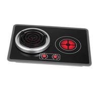 FIXOSHEE Induction Cooktop with Lights and Sounds Realistic Kitchen Stove Accessory for Interactive Pretend Play Appliance Creativity and Social Skills Safe Lightweight Design