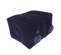 FIXOSHEE Inflatable Adjustable Footrest Pillow for Airplane Travel Portable Soft Flocking Leg Rest Cushion Multipurpose Inflatable Foot Stool for Flights Office Car Comfort Essentials