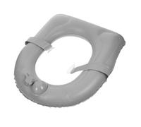 FIXOSHEE Inflatable PVC Toilet Seat Cushion with Presstype Inflation Ergonomic Soft Support for Seniors Fit Raised Commode Pad Easy to Clean for Bedside Potty and Wheelchair Use