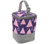 FIXOSHEE Insulated Bottle Pouch Bag Portable Oxford Cloth Milk Bottle Storage with Handle and Zipper Design for Travel and Daily Use Multipurpose Cooler Bag and Lunch Thermal Carrier