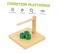 FIXOSHEE Intelligence Column Rings Educational Stacking Cognition for Early Learning Development Enhances Hand Eye Coordination and Shape Color Recognition Montessori Early Educational Gift