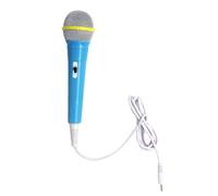 FIXOSHEE Intelligent Microphone Blue Educational Musical Instrument for Early Learning Portable PVC Material with Voice Effects Lightweight Design for Easy Grasp and Playtime Random Color