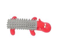 FIXOSHEE Interactive Dog Toy Latex Duck Puppy Teething Toy for Dogs Squeaky Plaything Behavior Training Aid