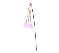 FIXOSHEE Interactive Purple Bell Cat Teaser Stick with Realistic Wood Branch Design for Indoor Pet Play Exercise and Stress Relief Lightweight Portable for All Cats