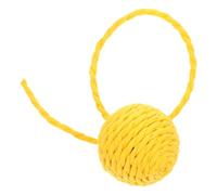 FIXOSHEE Interactive Sisal Cat Toy Balls with Bells for Indoor Cats and Kitten Play Easy to Install Replacement