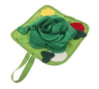 FIXOSHEE Interactive Slow Feeder Pet Snuffle Mat for Small Animals Green Nosework Feeding Pad for Rabbits Hamsters Birds Stimulates Foraging Instincts and Supports Healthy Eating Habits