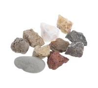 FIXOSHEE Introductory Rock Collection Kit with Accurate Labels for Classroom and Field Testing Diverse Geological Specimens for Learning and Science Education for Students and Labs