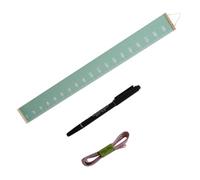 FIXOSHEE Kids Height Wall Chart Growth Chart for Boys and Girls, Avocado Green Canvas Height Ruler Removable Tape Measure and Marker Pen, Nordic Style Nursery Room Decor for Playroom