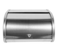 FIXOSHEE Kitchen Bread Organizer Metal Bread Box with Lid and Countertop Use
