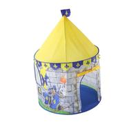 FIXOSHEE Knight Castle Play Tent for Portable Yurt Playhouse Indoor Outdoor Tent House Water-resistant Material Easy Setup Yellow S
