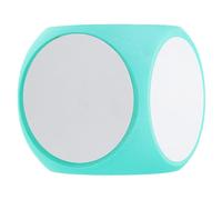 FIXOSHEE Large 10Cm Lake Blue Foam Dice Wipe Clean Dry Erase Educational Game Prop DIY Rounded Blank Dice for Classroom Teaching and Family Game Use