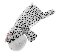 FIXOSHEE Large Capacity Cute Cow Print Plush Pencil Case with Soft Plush Material Zipper Closure Funny Cartoon Design for Boys and Aesthetic Stationery Bag for School Supplies and Gifts